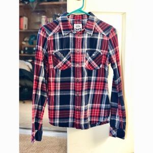 PLAID TNA BUTTON DOWN FROM ARITZIA